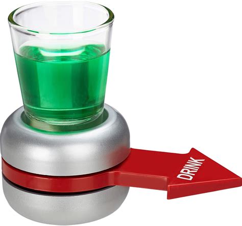 Relaxdays Drinking Game, Spin The Bottle, Red Arrow, 2 cl .